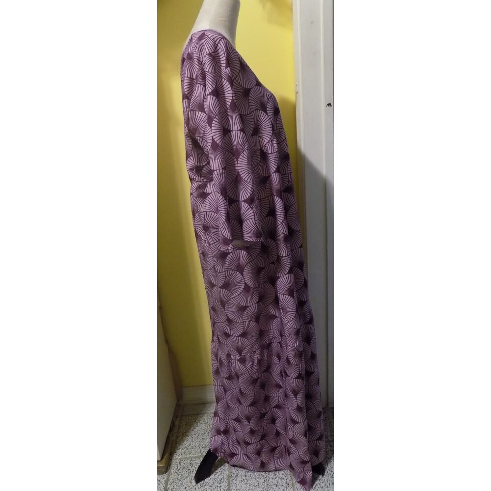Purple Patterned Dress - Picture 5 of 11